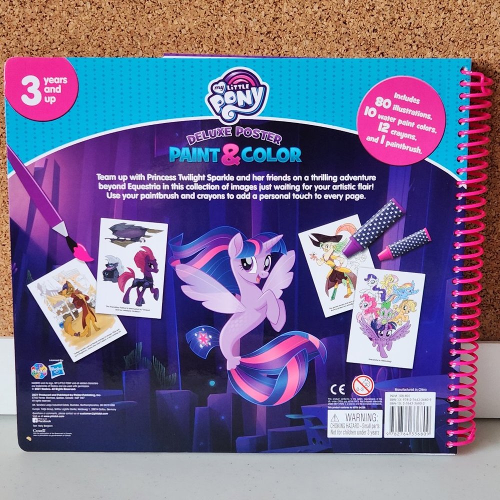 My Little Pony Deluxe Poster Paint & Color Set NWT Gift - Picture 5 of 6